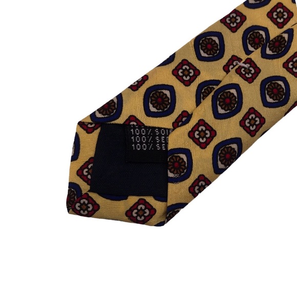 DOLCE & GABBANA GOLD NAVY PRINT Italian Silk TIE! - Picture 4 of 4